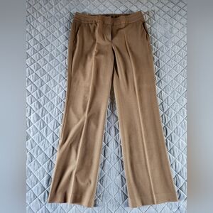 Womens Sharagano Dark Brown Slacks w/Brass tone accents Sz 12